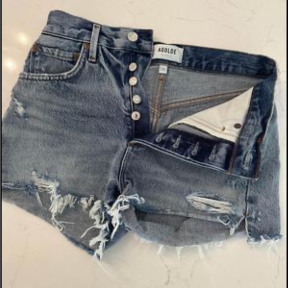 Agolde Size 25 Parker Shorts - Picture 2 of 3